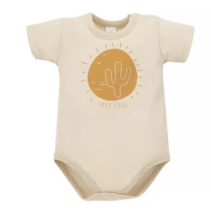 Pinokio Kids's Free Soul Shortsleeve Buttoned Bodysuit