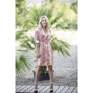 Piju Woman's Shirt Dress Adel Snake