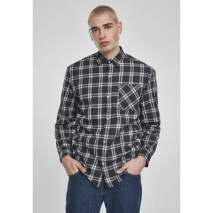 Oversized Check Shirt Midnightnavy/white