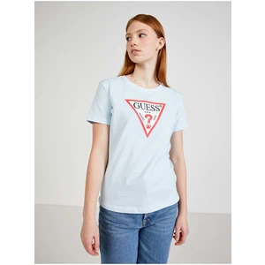 Light Blue Women's T-Shirt Guess - Women