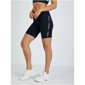 Black Short Leggings Guess Aline Biker - Women