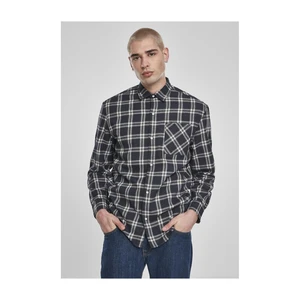 Oversized Check Shirt Midnightnavy/white