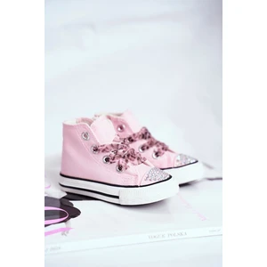 Children's Sneakers High Pink Smile