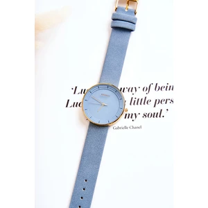 Dámské analogové Semisove hodinky bez niklu Ernest modre