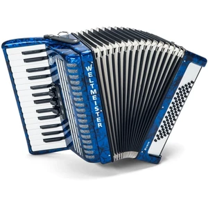 Weltmeister Rubin 30/60/II/3 MT Blue Piano accordion