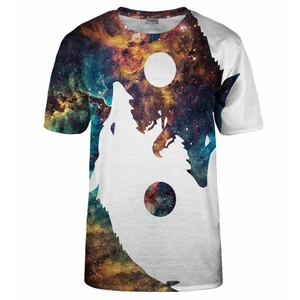 Bittersweet Paris Unisex's Galaxy Yin Yang Wolf T-Shirt Tsh Bsp596