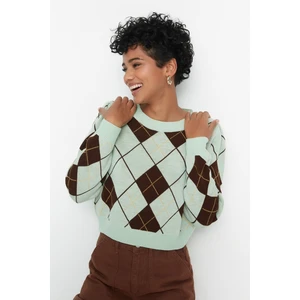 Trendyol Sweater - Green - Regular fit