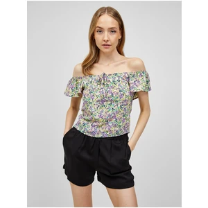 Purple-green flowered top ONLY Gerda - Women