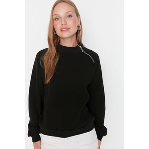 Trendyol Sweatshirt - Black - Regular fit