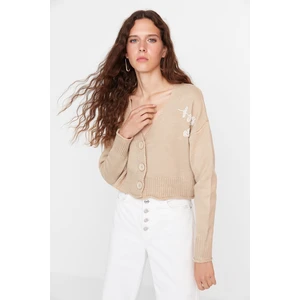 Trendyol Cardigan - Beige - Regular fit