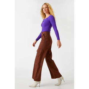 Koton Jeans - Brown - Wide leg