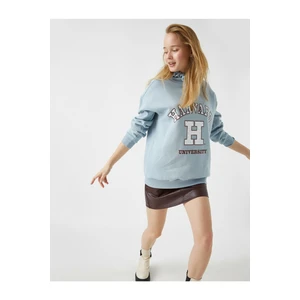 Koton Sweatshirt - Blau - Relaxed fit