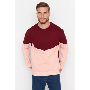 Trendyol Sweatshirt - Burgundy - Regular fit