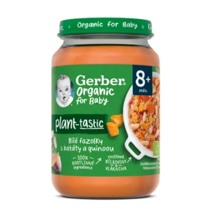 GERBER Organic 100% rastlinný príkrm biele fazuľky s batátmi a quinoou 190 g