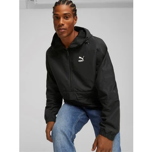 Black Men's Light Anorak Puma Windbreaker - Mens