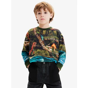 Blue-green boys' sweatshirt Desigual Newman - Boys