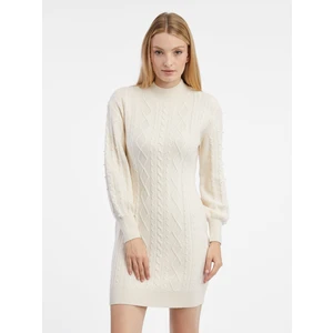 Orsay Cream Women's Sweater Dress - Ladies