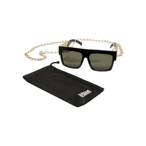 Zakynthos Sunglasses with Chain - Black