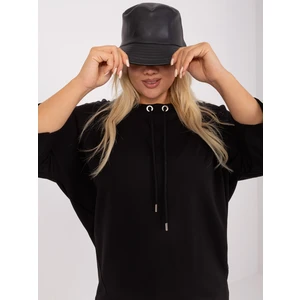 Black Loose Women's Plus Size Blouse