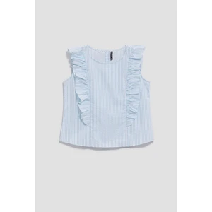 Ladies blouse Moodo - white blue