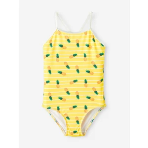 Yellow Girly Patterned Swimwear Name It Ziza - Girls