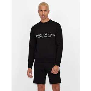 Black Men's Sweatshirt with Armani Exchange - Men