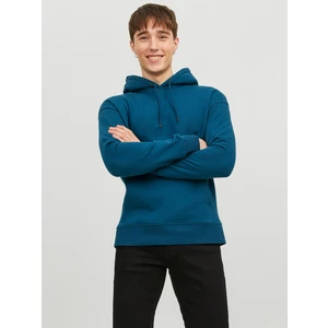 Blue Mens Basic Hoodie Jack & Jones Star - Men