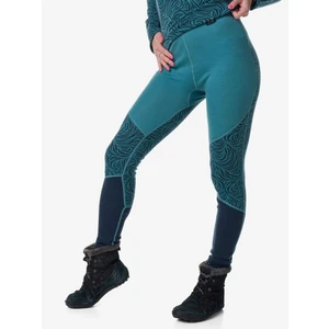 Women's thermal trousers from merino wool KILPI JANNA-W dark green