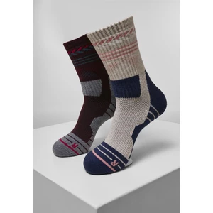 Hiking Performance Socks 2-Pack Blue/Grey