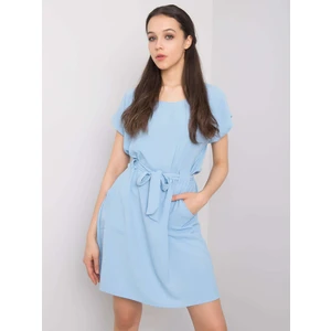 Blue dress with pockets