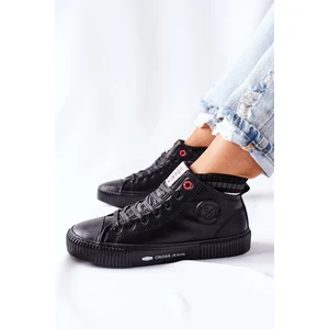 Women's Sneakers Cross Jeans High Black II2R4021