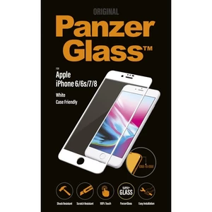 Ochranné temperované sklo PanzerGlass Case Friendly pre Apple iPhone 6/ 6S/ 7/ 8, biele