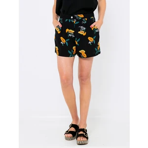 Black Patterned Shorts CAMAIEU - Women