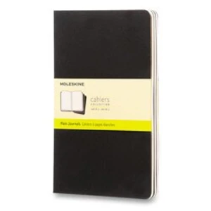 MOLESKINE Sešity 3 ks: čisté černé – L