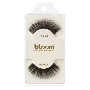 Bloom Natural nalepovacie mihalnice z prírodných vlasov No. 100 (Black) 1 cm