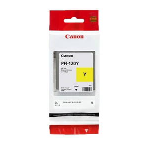 Canon originálna cartridge PFI120Y, yellow, 130ml, 2888C001, Canon TM-200, 205, 300, 305