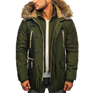 Geacă parka de iarnă verde Bolf 1045A