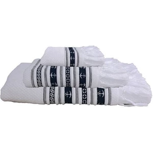 Marine Business Santorini Anchors White Towel Set