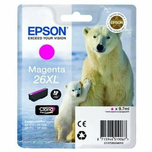 Epson T26334022, T263340, 26XL purpurová (magenta) originálna cartridge