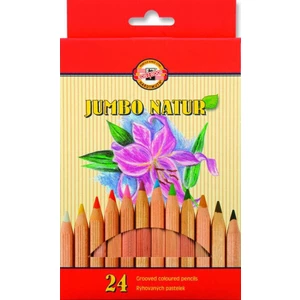 KOH-I-NOOR Jumbo Natur Coloured Pencils Mix 24