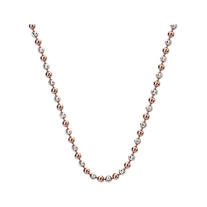 Hot Diamonds Stříbrný řetízek Emozioni Silver and Rose Gold Bead 45 CH019