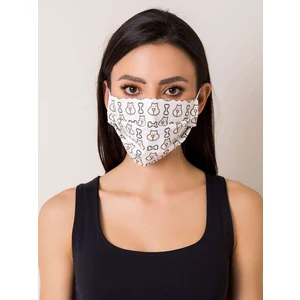 Black and white cotton mask