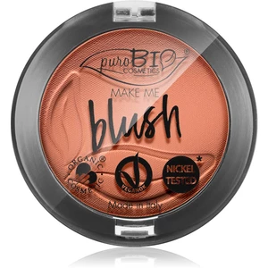 puroBIO Cosmetics Long-lasting Blush dlhotrvajúca lícenka odtieň 02 Matte Coral Pink 3,5 g