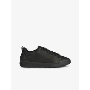 Black Men's Leather Sneakers Geox Spherica - Mens