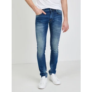 Tmavě modré pánské slim fit džíny Pepe Jeans Stanley - Pánské