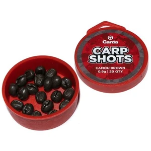 Garda bročky carp shots camou brown - 20 ks 0,9 g