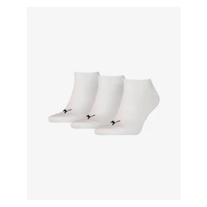 Ponožky Puma 3-pak dámske, biela farba, 538670