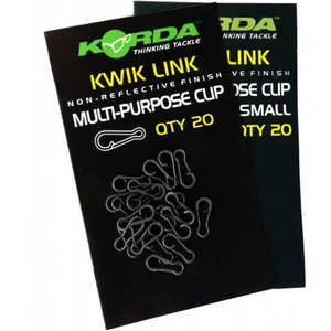 Korda karabínka kwik link 20 ks černé-extra small