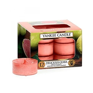 Yankee Candle Aromatické čajové sviečky Delicious Guava 12 x 9,8 g