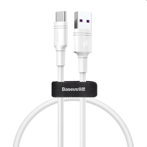 Baseus Double-Ring Quick Charge Cable USB/USB-C 0.5m, biely